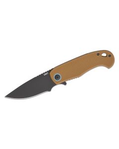 CRK7910 image(0) - CRKT (Columbia River Knife) P.S.D. II AUS 10 EDP Plain Blade Assisted Folding Knife with Liner Lock G10 Handle - Coyote Brown
