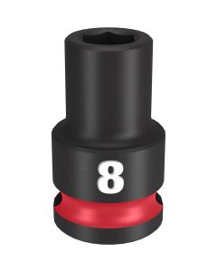 MLW49-66-6132 image(1) - Milwaukee Tool SHOCKWAVE Impact Duty  3/8"Drive 8MM Standard 6 Point Socket
