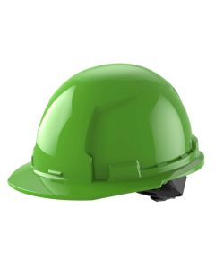 MLW48-73-1106 image(1) - Milwaukee Tool BOLT Green Front Brim Hard Hat w/4pt Ratcheting Suspension (USA) - Type 1, Class E