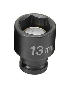 GRE913MG image(1) - Grey Pneumatic 1/4" Drive x 13mm Magnetic Standard Socket