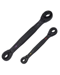 Klein Tools 4-in-1 Ratcheting Wrench, Medium