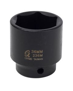 SUN236M image(2) - Sunex 1/2 in. Drive Impact Socket, 36 mm