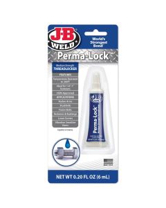 J B Weld J-B Weld 24206 Perma-Lock Medium Strength Threadlocker - Blue - 6 ml.