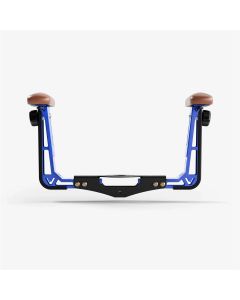 VYPAAA-BR-BL-QHACM image(0) - Vyper Industrial RSM/ESM Armrest Attachment - Brown Cushion ; Blue Supports; QH/ACME