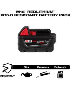 MLW48-11-1852R image(1) - Milwaukee Tool M18 REDLITHIUM XC5.0 Resistant Battery 2PK