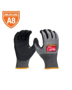 MLW48-73-7022 image(0) - Milwaukee Tool Cut Level 8 High-Dexterity Nitrile Dipped Gloves - Large