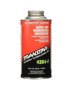 Transtar Autobody Products 4364-F - Quick Dry Rubberized Undercoat - 1 Quart Can - Black