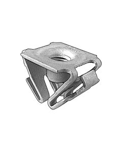 AVC19317 image(0) - AUVECO 19317 Snap-In Front Fender Extension/License Plate Bracket Retainer Nut, M6 x 1 mm Screw, Zinc Organic