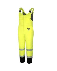 Oberon  Safety Bib Pants - FR/Arc-Rated - PU/Cotton - Hi-Viz Yellow - Size: 2XL