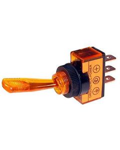 The Best Connection 20 Amp 12V Amber Toggle Switch