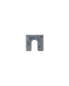 AUVECO AP3156 Shim, 1/8 in THK x 3/8 in Slot x 1-1/4 x 1-1/8 in, Zinc
