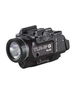 STL69438 image(0) - Streamlight TLR-8 X G Sub (1913) - Includes High and Low Switches, (1) CR123A Lithium Battery, Multi-Tool, and Mounting Kit with Keys - Box - Black