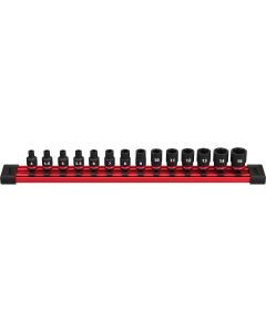 MLW49-66-7002 image(1) - Milwaukee Tool 14PC SHOCKWAVE Impact Duty  Metric Standard 6 Point Socket Set