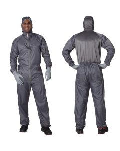 EMM520052PLAIN image(0) - EMM Specilaties Colad BodyGuard 520052 Spray Overall, Small, Gray, Nylon Taffeta 190T/1% Carbon Thread, Elastic Waist
