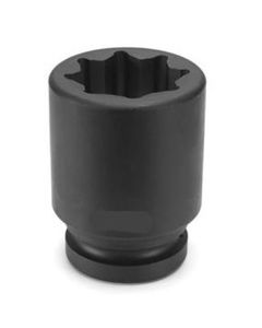 GRE4572SD image(0) - Grey Pneumatic 1" Drive x 2-1/4" Deep - 8 Point Socket