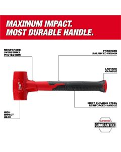 MLW48-22-9150 image(1) - Milwaukee Tool 28oz Dead Blow Hammer
