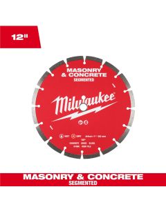 MLW49-93-9312 image(0) - Milwaukee Tool 12 inch Segmented Masonry and Concrete Diamond Blade