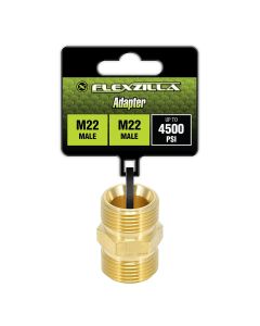 LEGPW3012 image(0) - Flexzilla Adapter, M22 Male x M22 Male, Brass