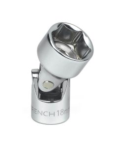 KDT80341 image(0) - GearWrench 3/8 Inch Drive 6 Point Metric Flex Socket 18mm