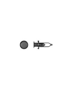 DCO9327 image(0) - Disco Automotive Hardware 9327PK Push-Type Retainer, 28 mm L Stem x 23/64 in Hole, Nylon, Black