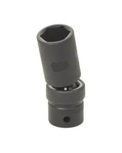 GRE2015UMD image(0) - Grey Pneumatic 1/2" Drive x 15mm Deep Universal Socket 6 Point - Black