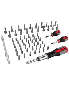 WLMW1784 image(0) - Wilmar Corp. / Performance Tool 66 Piece Screwdriver & Bit Set