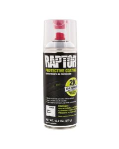 UPO4885 image(1) - U Pol Products RAPTOR UP4885 2K Bedliner Aerosol, 13.2 oz Aerosol Can, White, 14.5 sq-ft Coverage, 5 to 7 days Curing