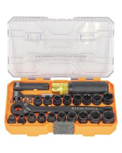 Klein Tools KNECT&trade; Quad-12 Heavy-Duty Impact Flip Sockets, SAE, 6-Piece