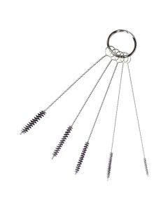 AES Industries 209 Mini Spray Gun Cleaning Brush Set, 4 in OAL, 1/16 to 1/4 in Brush, Nylon