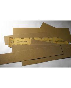 Sunmight USA Corporation Gold 05206 Open Coated File Sheet, 2-3/4 in W x 16-1/2 in L, P80 Grit, PSA Attachment