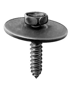AUVECO 19278 Hex Head Sems A/AB Point Tapping Screw, M4.2 x 1.41 mm Screw x 20 mm L, Black Phosphate
