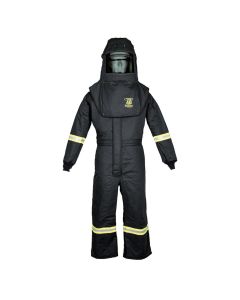 OBRTCG4A-L image(0) - OBERON Suit Kit - Arc Flash - 40 Cal TCG - Comes with Hood and Coveralls - Color: Black - Size: Large