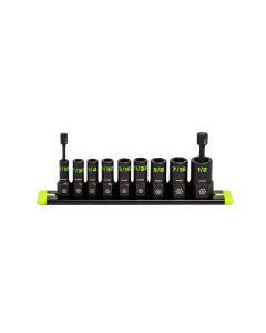 GETXAS9S image(0) - Grip Edge Tools 9-PC 1/4" Drive SAE RPT Socket Extractor set (Standard Length)