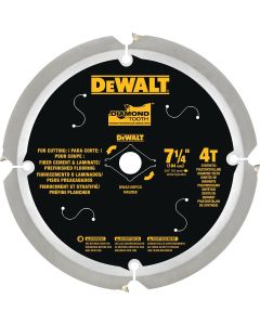 DEWALT Fiber Cement/Laminate Saw Blade, 7-1/4"