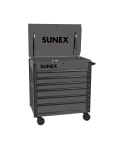SUN8056FDGRY image(0) - SUNEX Premium Full Drawer Service Cart - Grey