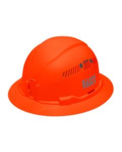 KLE60921 image(0) - Klein Tools Hard Hat, Vented, Full Brim Style, Red