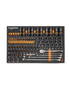 KDTGWMSBBS02 image(0) - GearWrench 97 Piece 1/4", 3/8", 1/2" Drive Bolt Biter™ Mechanics Tool Set in Foam Storage Tray