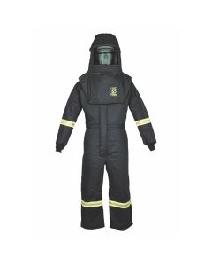 OBRTCG75A-5XL image(0) - OBERON Suit Kit - Arc Flash - 75 Cal TCG - Comes with Hood and Coveralls - Color: Black - Size: