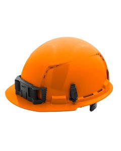 MLW48-73-1232 image(2) - Milwaukee Tool BOLT Orange Front Brim Vented Hard Hat w/6pt Ratcheting Suspension (USA) - Type 1, Class C