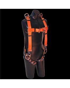SRW806100 image(0) - FALL SAFE Safety Harness - A-SERIES - Vest-Style Positioning Climbing Retrieval - Back | Front | Side |Shoulder, Pass Through, Tongue Buckle - Size: Small