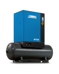 Quincy Compressors ABAC 7.5 HP Air Compressor 131 Gallon Tank Mount with Dryer 150 PSI Screw 27.1 CFM 208-230-460/3/60 67 dBA