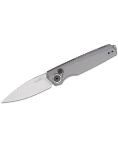 KER7551 image(1) - Kershaw Launch 18 Automatic Push-Button Lock Single Edge Spear Point Blade EDC Folding Knife - Gray - $1000 Min Vendor Direct Auto Knives Only. Cannot Ship toCA, CT, DE, MN, VT. Contact Sales Rep.