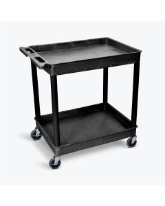 LUXTC11 image(1) - Luxor 2-Shelf Plastic Utility Cart