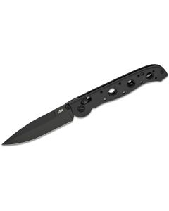 CRKM16-03XK image(1) - CRKT (Columbia River Knife) M16-03XK D2 EDP Plain Blade Folding Knife with Crossbar Lock Grivory Handle - Black