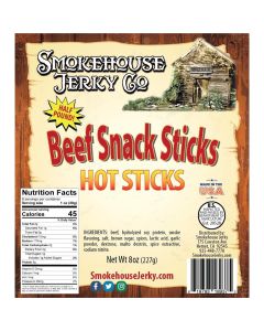 Tender Heifer Snack Co. Hot Beef Sticks - 8 Ounce