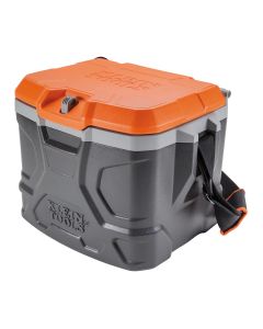 KLE55582 image(0) - Klein Tools Double Zipper Bag, 10 x 6-Inch, Orange