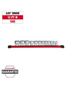 MLW48-22-9420 image(1) - Milwaukee Tool 12pc 3/8 inch Drive 12-Point SAE Socket Set