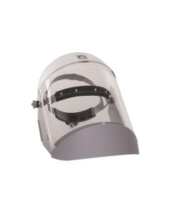 OBR2124R500 image(0) - OBERON Face Shield with Ratcheting Headgear - Polycarbonate - Window: Clear - With Lower Crown and Shield Extender