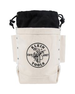 Klein Tools Tool Bag, Bolt Bag with Drain Holes, No. 4 Canvas, 5 x 9 x 10-Inch