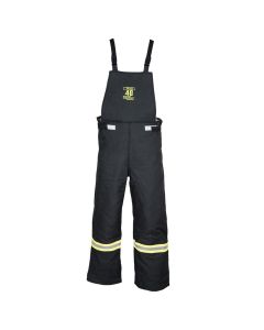 OBERON Bib Overalls - Arc Flash - 40 Cal TCG - With Leg Zippers - Color: Black - Size: XL Tall
